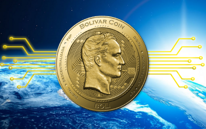 Representación gráfica del Bolívar Coin o Bolívar Digital.