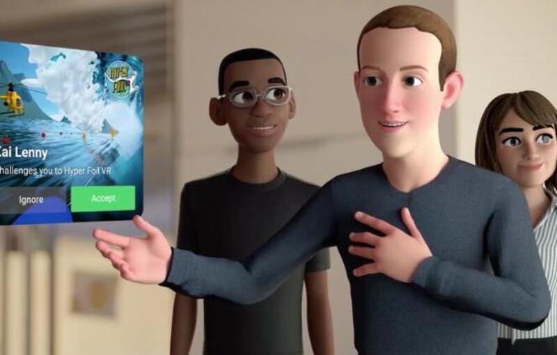 Mark Zukerberg también mostró parte del mundo virtual de Horizon.
