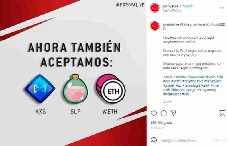 Tiendas de artículos electrónicos están aceptando tokens NFT como forma de pago.