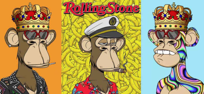 La portada de Bored Apes en Rolling Stone se ha convertido en un NFT.