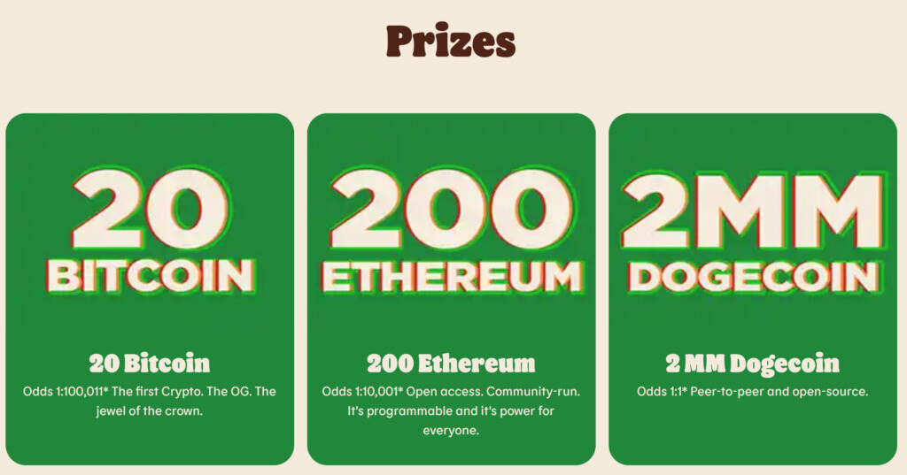 Burger King regalará unos 26 millones de dólares en criptomonedas.