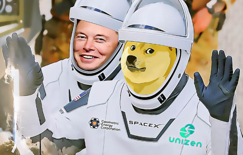Elon Musk hace realidad su meme de enviar Dogecoin hasta la Luna.