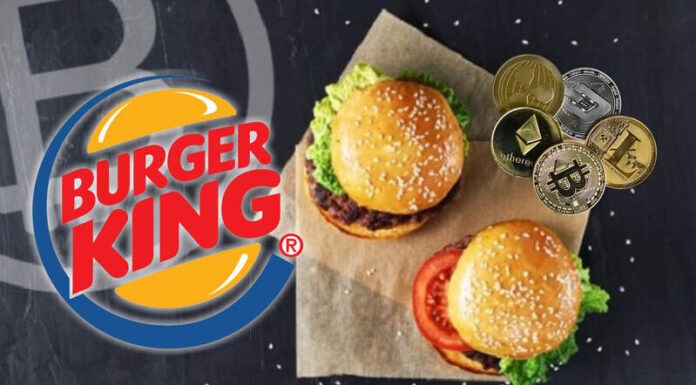 Burger King regala criptomonedas por ordenar sus hamburguesas a través de una app.