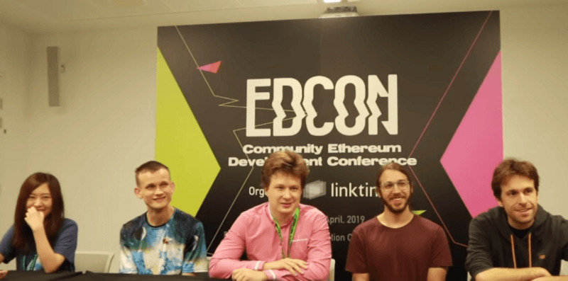 Miembros de la Fundación Ethereum durante EDCON (Community Ethereum Development Conference) en Sydney, Australia.