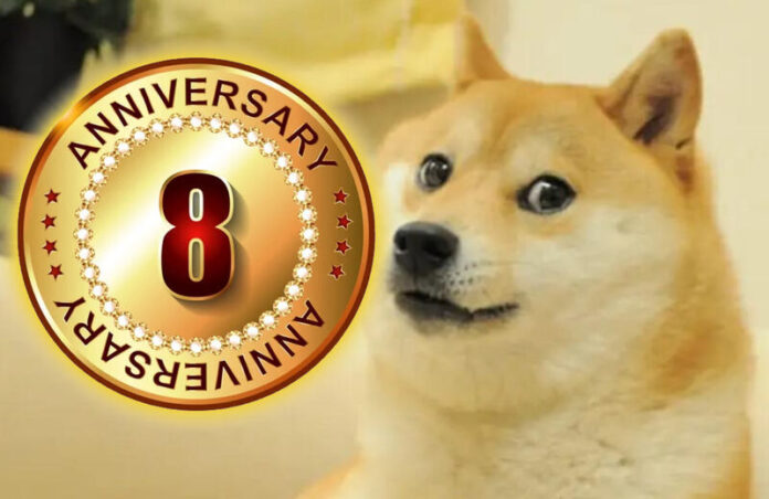 Dogecoin cumple 8 años en mercado de las criptomonedas alternativas.