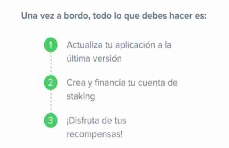 Pasos a seguir para poder empezar a usar la opción de Staking en Uphold.