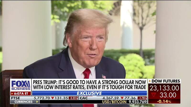 Donald Trump entrevistado por Fox Business.
