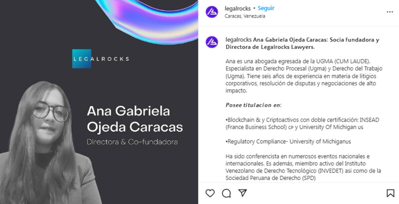 Legal Rocks brinda ayuda y asesoría legal a los emprendedores del mundo cripto.