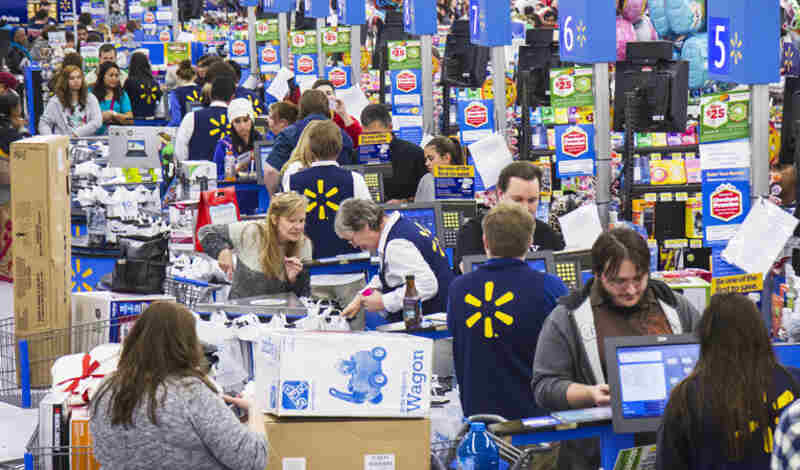 Walmart es una corporación multinacional de tiendas de origen en Bentonville, Arkansas, Estados Unidos.