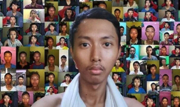 Este joven de indonesia se hizo millonario vendiendo sus selfies NFT.