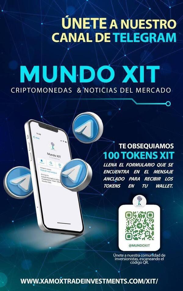 Xamoxtrade Investments regala tokens a quienes se unan a su canal de Telegram.