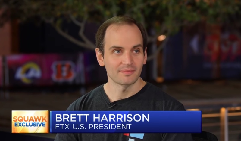 Brett Harrison, presidente de FTX.US, durante una entrevista en el programa Squawk Box de CNBC.