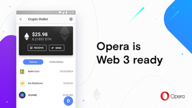 Opera abre espacio para las aplicaciones descentralizadas y el mundo cripto.