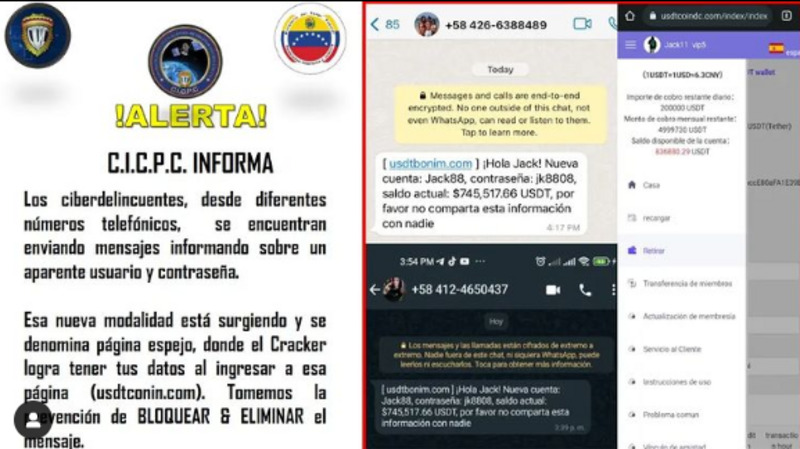 El CICPC alertó sobre esta nueva modalidad de estafa a través de sus redes sociales.