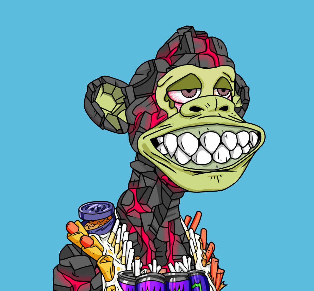 El hacker logró robar el Mutant Ape Yacht Club #8662.