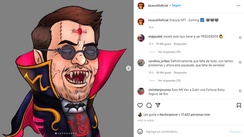Rafael Lacava ha publicado como podría algunos de los NFT de la colección.